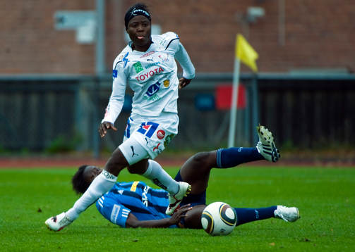 Faith Ikidi, Linköping och Sarah Michel, Djurgården