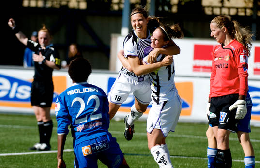 Pavlina Scasna, Malmö gör 2-0. Jubel