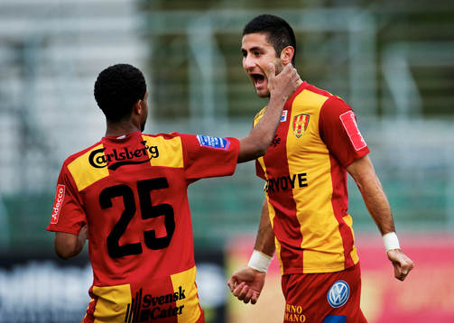 Yussuf Saleh och Robert Massi, Syrianska, jubel