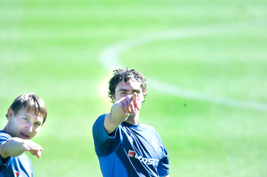 Kim Källström och Johan Elmander