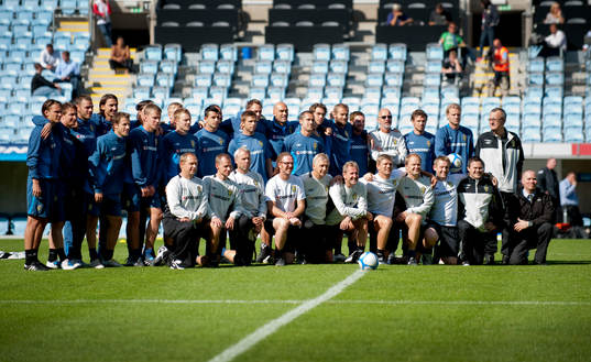 Gruppbild innan träningen