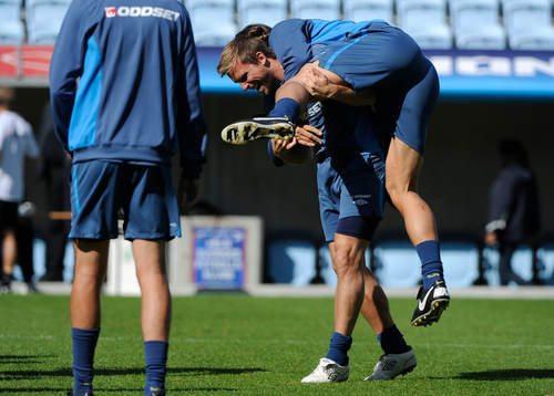 Anders Svensson och Zlatan Ibrahimovic spexar