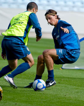 Emir Bajrami och Zlatan Ibrahimovic