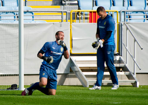 Johan Wiland och Daniel Öhrlund, målvakter