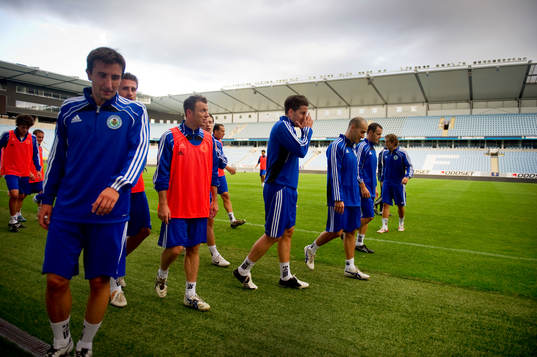 San Marino tränar på Swedbank Stadion i Malmö