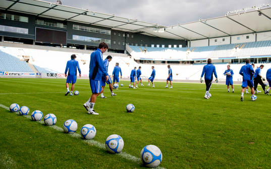 San Marino tränar på Swedbank Stadion i Malmö