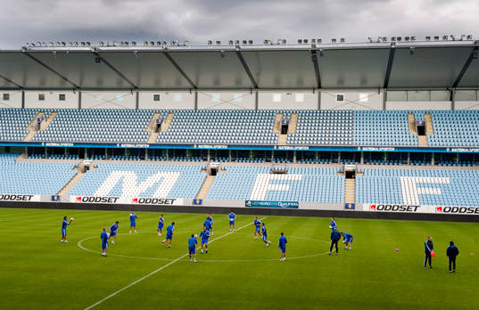 San Marino tränar på Swedbank Stadion i Malmö