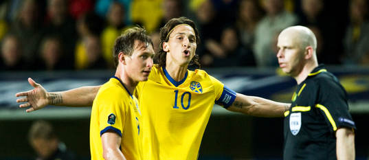 Kim Källström och Zlatan Ibrahimovic