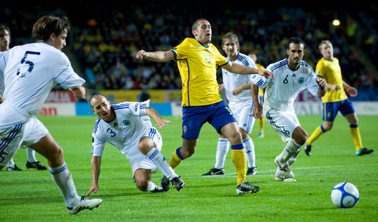 Emir Bajrami går förbi hela San Marino, men inget mål