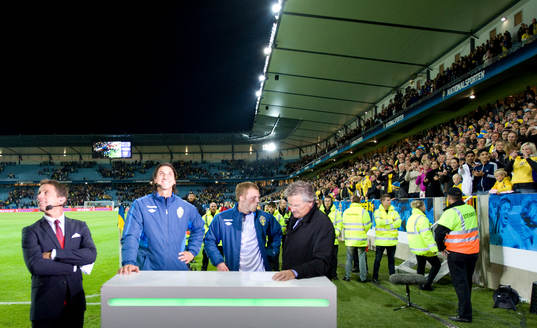 Dags för TV intervju, Zlatan Ibrahimovic och Sebastian