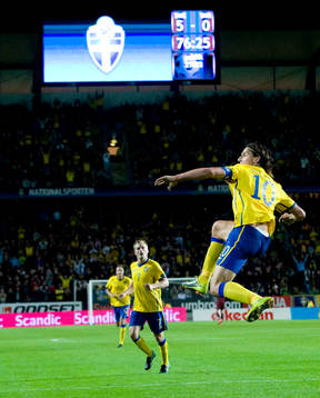5-0, Zlatan Ibrahimovic, jubel