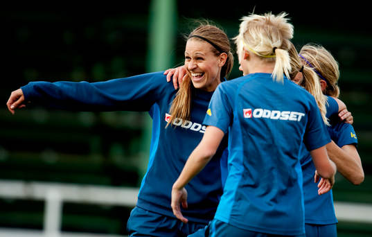 Sverige tränade jubel och målgester, Charlotte Rohlin