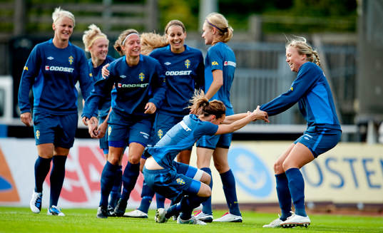 Sverige tränade jubel och målgester