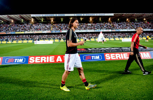 Fotboll, Italiensk, Serie A, Zlatan Ibrahimovic, Milan,