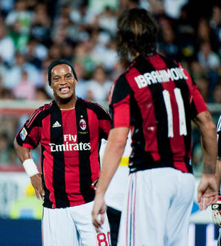 Zlatan Ibrahimovic, Milan och Ronaldinho, Milan