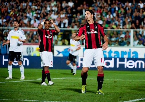 Zlatan Ibrahimovic, Milan och Ronaldinho, Milan