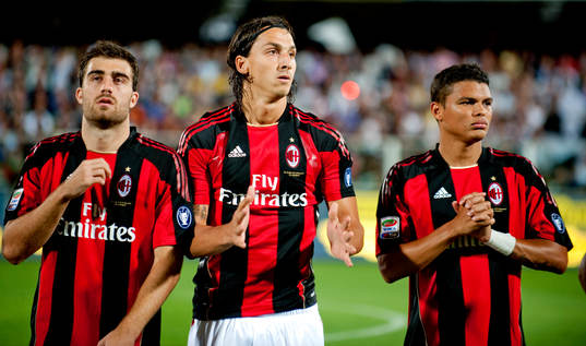 Fotboll, Italiensk, Serie A, Zlatan Ibrahimovic, Milan, på