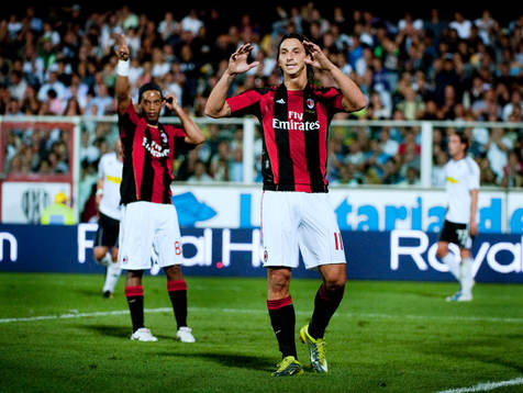 Zlatan Ibrahimovic, Milan och Ronaldinho, Milan