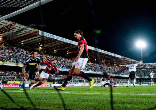Pato gör mål och Zlatan Ibrahimovic, Milan hämtar