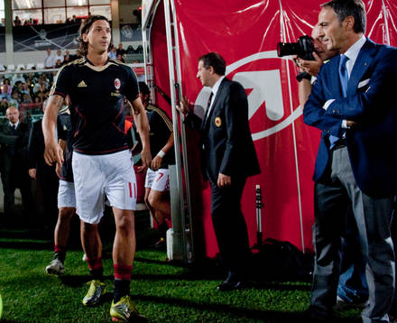 Fotboll, Italiensk, Serie A, Zlatan Ibrahimovic, Milan, på