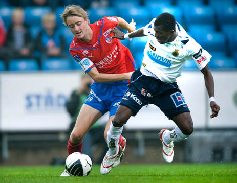 Rasmus Jönsson, Helsingborg, och Yussif Chibsah, Gefle