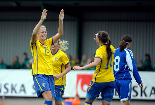 Fridolina Rolfö och Elin Rubensson, Sverige jubel