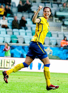 Lotta Schelin, Sverige (jubel)