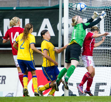 Linda Forsberg, Hedvig Lindahl, målvakt, Sverige