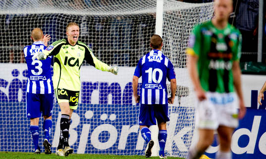 Markus Sandberg, målvakt, Göteborg jubel