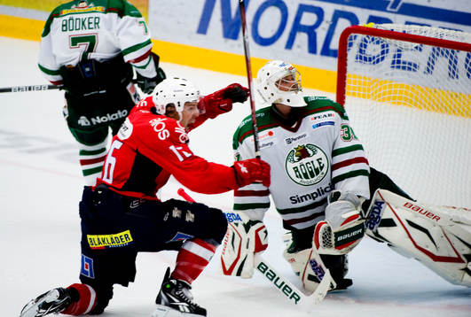 Per Fernhall, Borås, jubel och Joel Gistedt, Rögle,