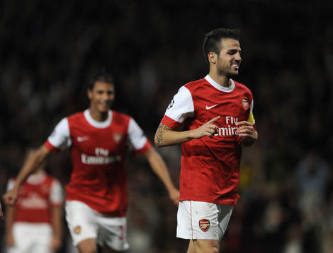 Cesc Fabregas, Arsenal, glädje, jubel