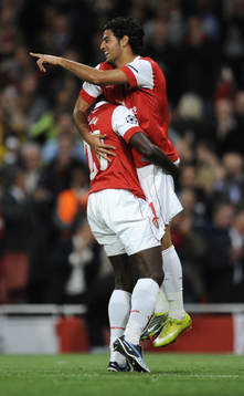 Carlos Vela, Arsenal, glädje, jubel