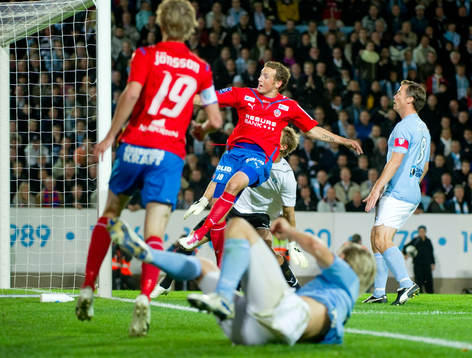 Alexander Gerndt, Helsingborg och målvakt, Johan Dahlin
