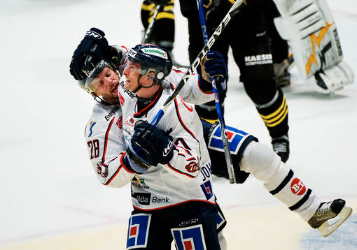 Nicklas Hävelid och Magnus Johansson, Linköping, jubel