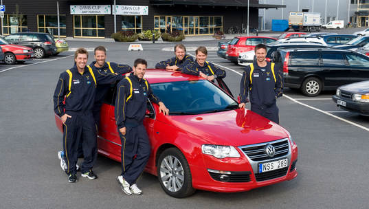 Davis Cup-laget och Volkswagen