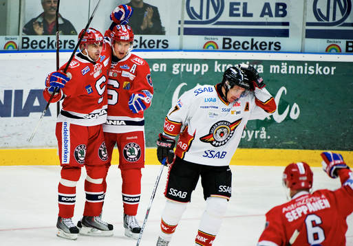 Martin Chabada och Linus Videll, Södertälje, jubel