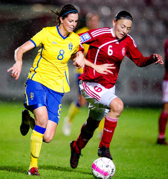 Lotta Schelin, Sverige, Mariann Gajhede Knudsen, Danmark