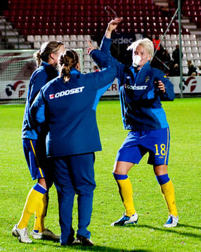 Nilla Fischer, Sverige, jubel