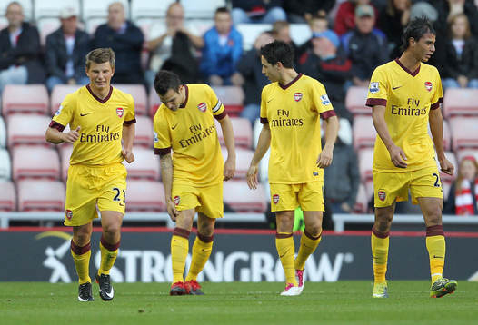 Andrey Arshavin, Cesc Fabregas, Samir Nasri och Marouane