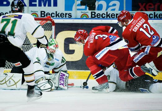 Christopher Nihlstorp, målvakt, Färjestad, och Pierre