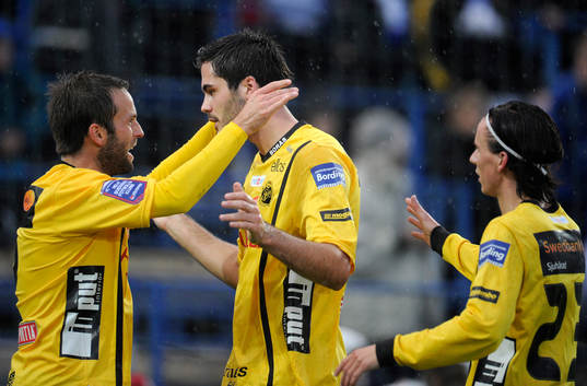Denni Avdic, Elfsborg gjorde 1-1. Jubel