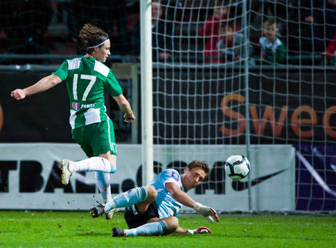 Linus Hallenius, Hammarby och Sebastian Karlsson, målvakt,