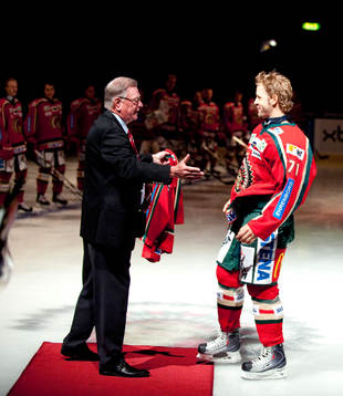 Tomi Kallio, Frölunda, firade 500 matcher i Frölunda