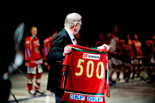 Tomi Kallio, Frölunda, firade 500 matcher i Frölunda
