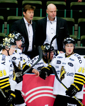 Gunnar Persson, assisterande tränare AIK, Roger Melin,