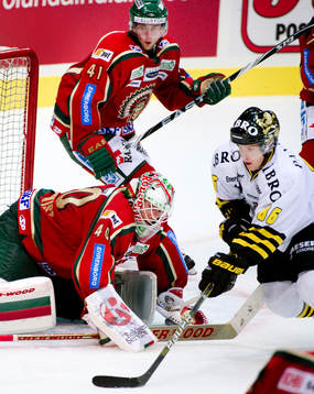Oscar Hedman, Johan Holmqvist, målvakt, Frölunda, Oscar
