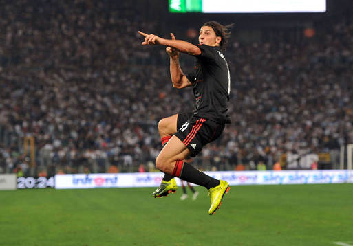 Zlatan Ibrahimovic, Milan, jubel