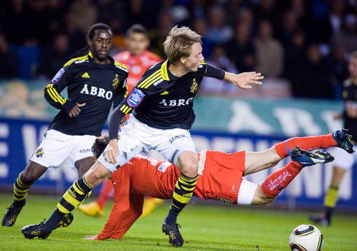 Dulee Johnson och Viktor Lundberg, AIK