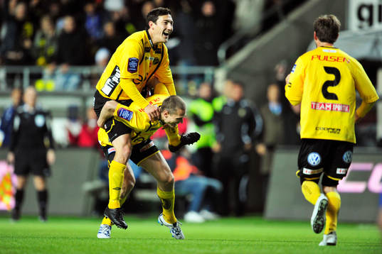 Jon Jönsson och Stefan Ishizaki, Elfsborg, jubel