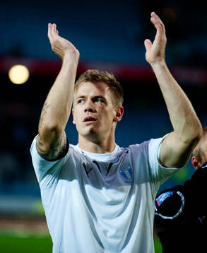 Johan Dahlin, målvakt Malmö,  jubel
